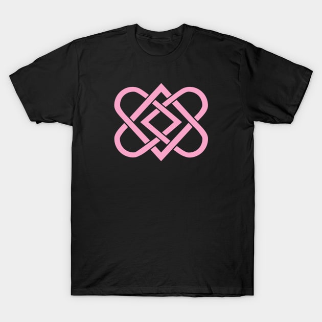 Celtic Knot Heart - Valentines Day - Pink T-Shirt by skauff